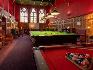 Games room at abbey holidays loch ness in the Scottish Highlands
