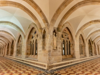 Abbey Holidays Loch Ness cloisters.