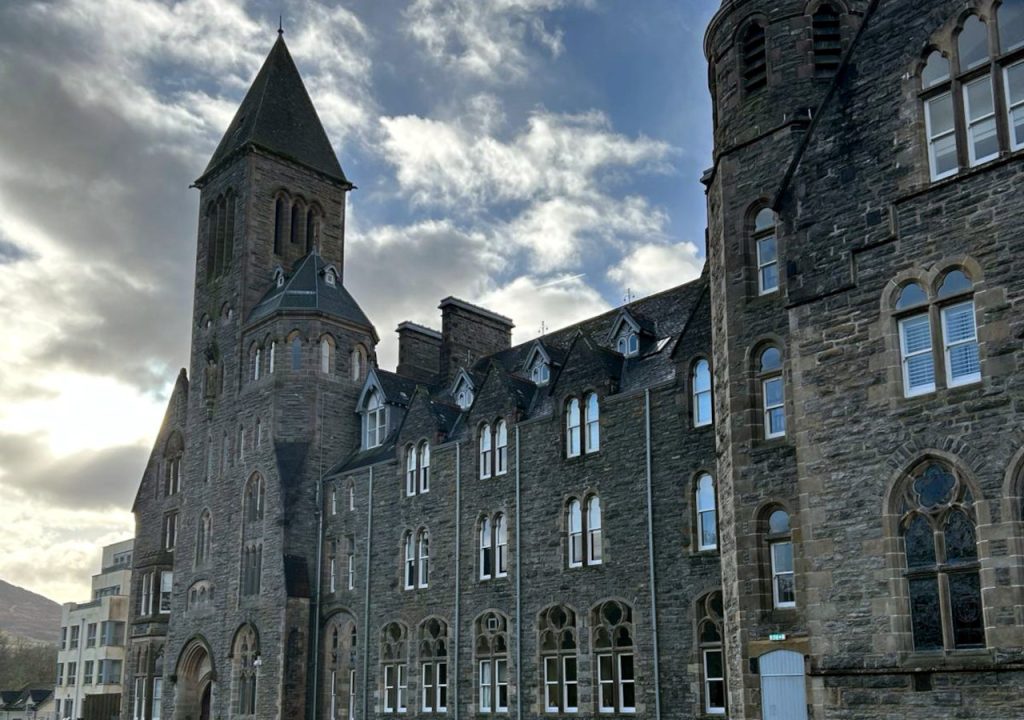 Exterior view of Fort Augustus Abbey