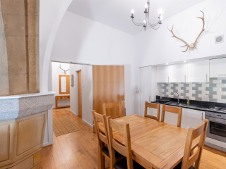 Abbey Church 24 Upper North Aisle Kitchen 2 Abbey Church 24 - Upper North Aisle accommodations arched kitchen at Abbey Holidays by Loch Ness