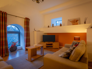 Abbey Church 25 - The Dunfermline accommodations living room at Abbey Holidays by Loch Ness