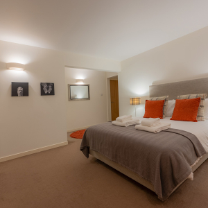 Brothers Wing 7 - Cannon Point accommodations double bedroom at Abbey Holidays Loch Ness