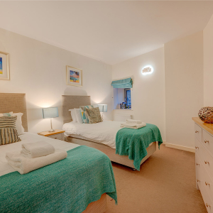 Brothers Wing 7 - Cannon Point accommodations twin bedroom at Abbey Holidays Loch Ness