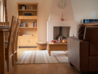 Courtyard Cottage 2 Club Cottage open plan living dining room at Abbey Holidays by Loch Ness