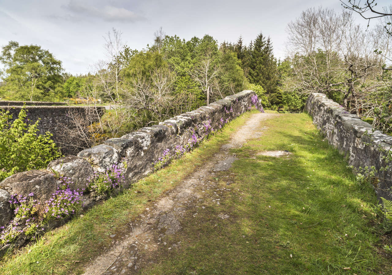 Historic Whitebridge, General Wade Bridge, in the Highlands