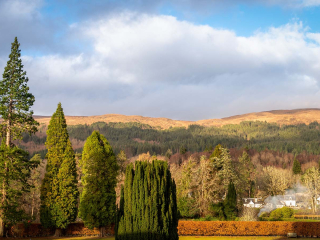 Monastery 10 - Brunel accommodation&#039;s views of the hills at Abbey Holidays Loch Ness