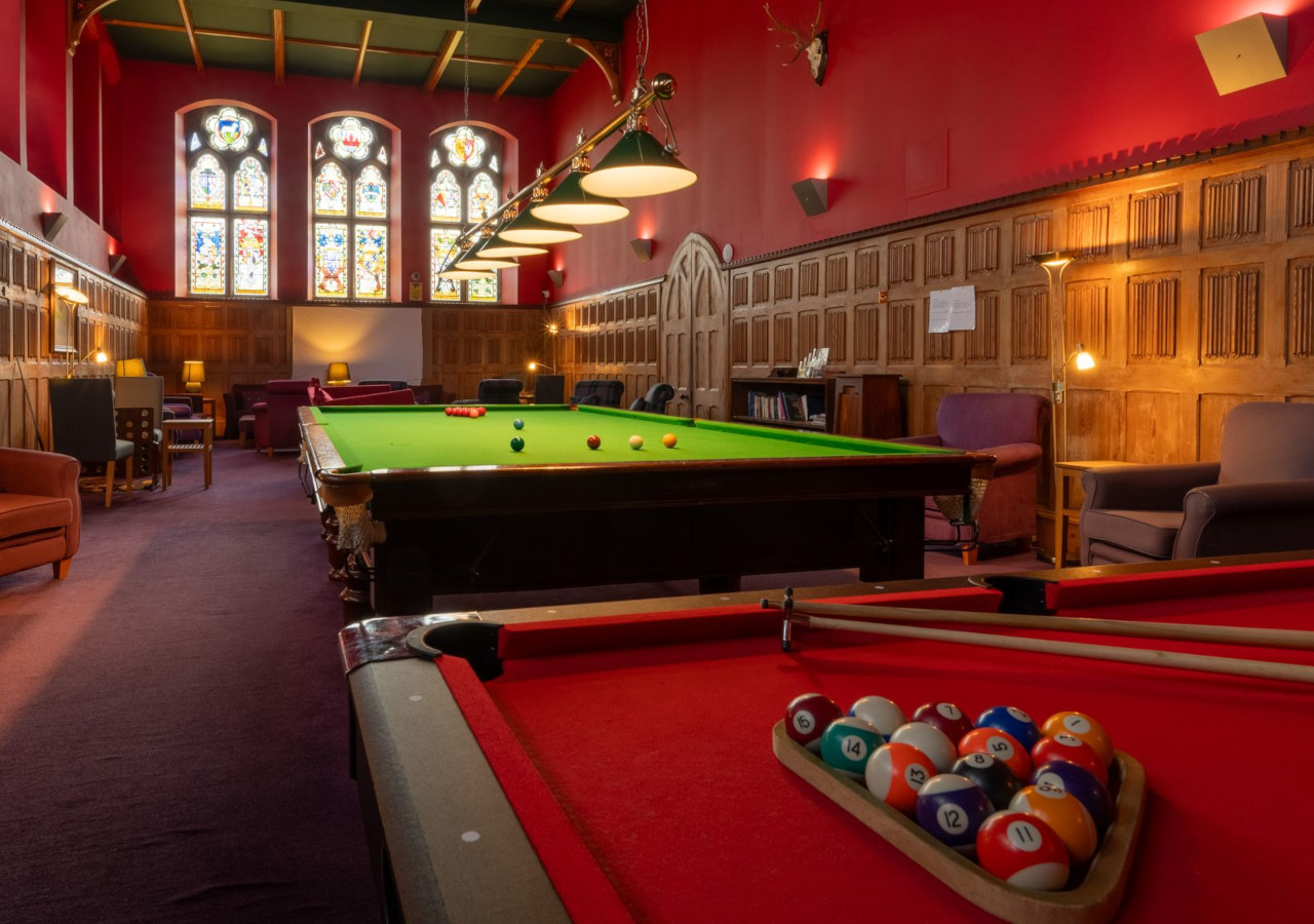 Games room at Abbey Holidays Loch Ness in the Scottish Highlands